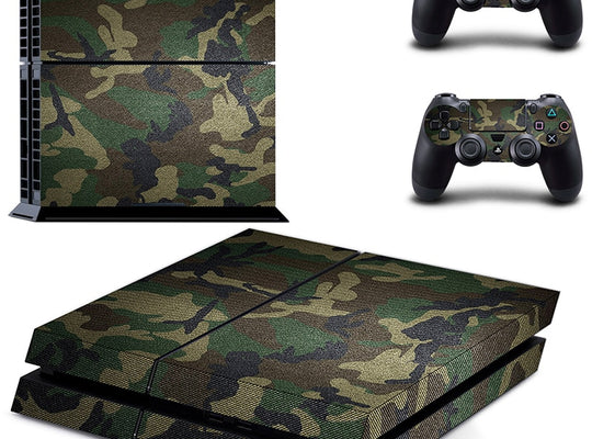 Green Camouflage Decal PS4 Skin