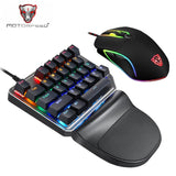 Single Handed Keyboard and Mouse Gaming Combo
