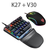 Single Handed Keyboard and Mouse Gaming Combo