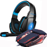 EK Backlit Gaming Headset and Gaming Mouse